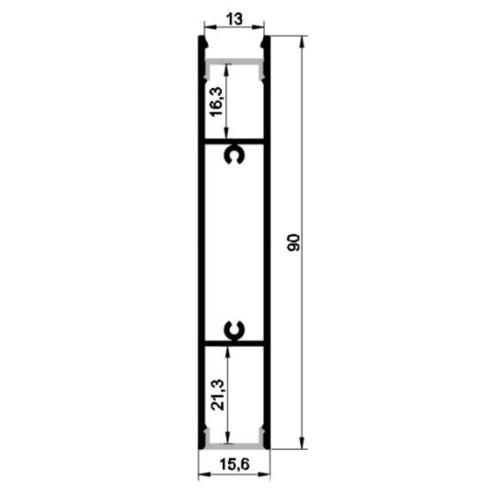 suspending Linear Led Strip Bar Lights Aluminum Profile